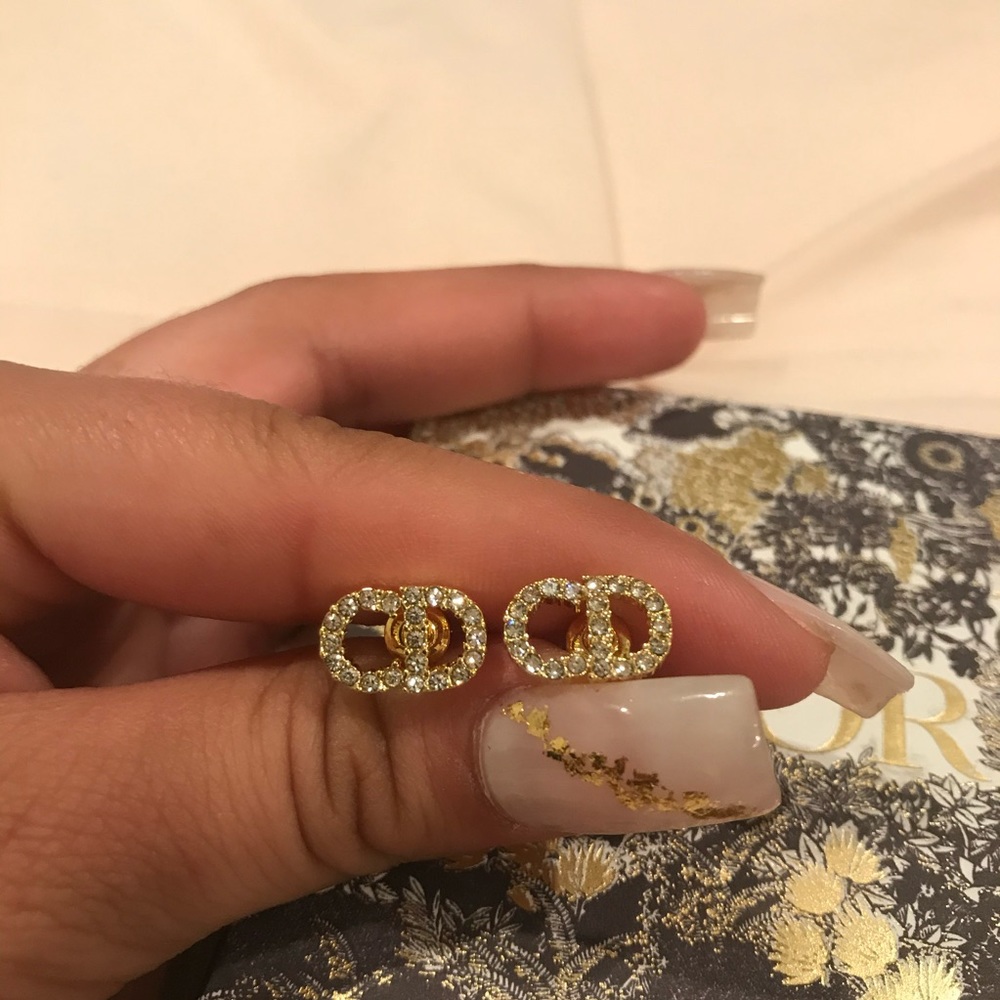 Christian Dior crystal earrings